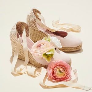 Gal Meets Glam x Margaux Pink The Espadrille Wedges